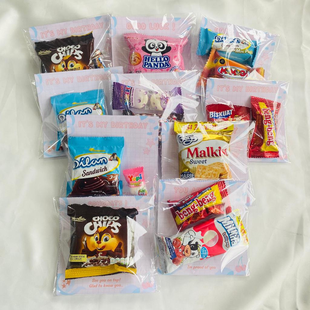 

[ VOL.8 ] MINI GIFT SNACK UK 12X12CM | BISA CUSTOME TULISAN