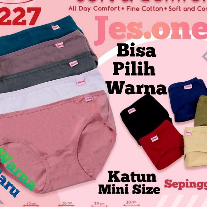 Eksklusif Sorex 1227 CD Celana Dalam Wanita M Sepinggul Katun sz M  XXL