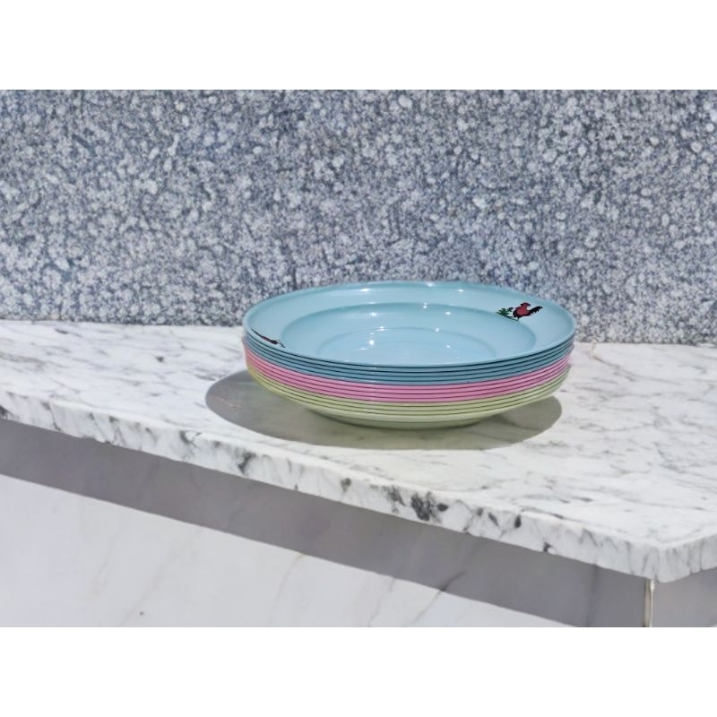 Piring Jago warna pastel / soft