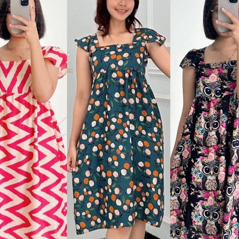 Murah  Motif Daster Talita Motif Rayon Premium Viral Busui  Daster Kekan  Dress Wanita Kekan  Dress 