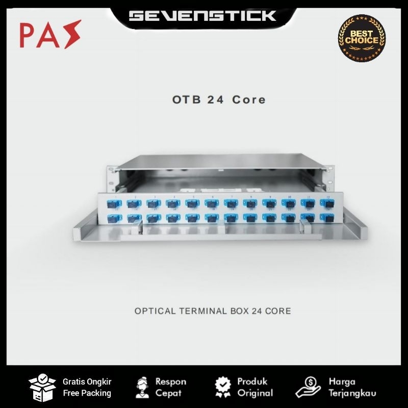 OTB 24 Core PAZ ORI Lengkap Pigtail & Adapter