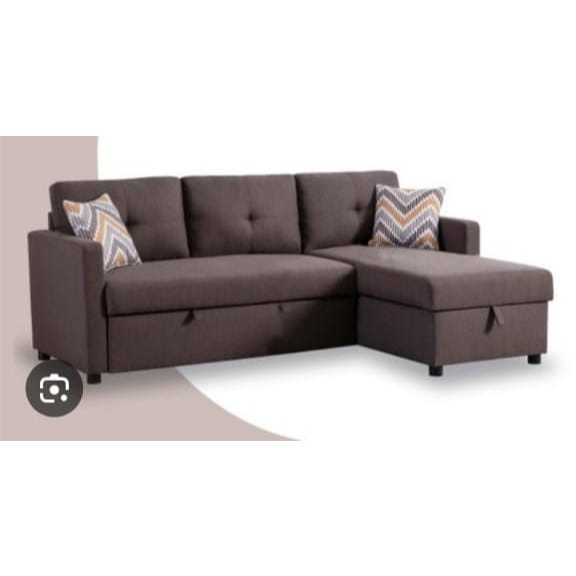 Sofa L Bed / Sofa L Corner Bed / Sofa Santai Bed / Sofa L Storage / Sofa L Minimalis Type Adriella