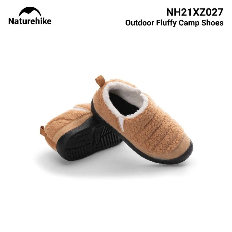SEPATU CAMPING NATUREHIKE NH21XZ027 Y03 OUTDOOR FLUFFY CAMP SHOES WINTER WARM SEPATU MUSIM DINGIN HA