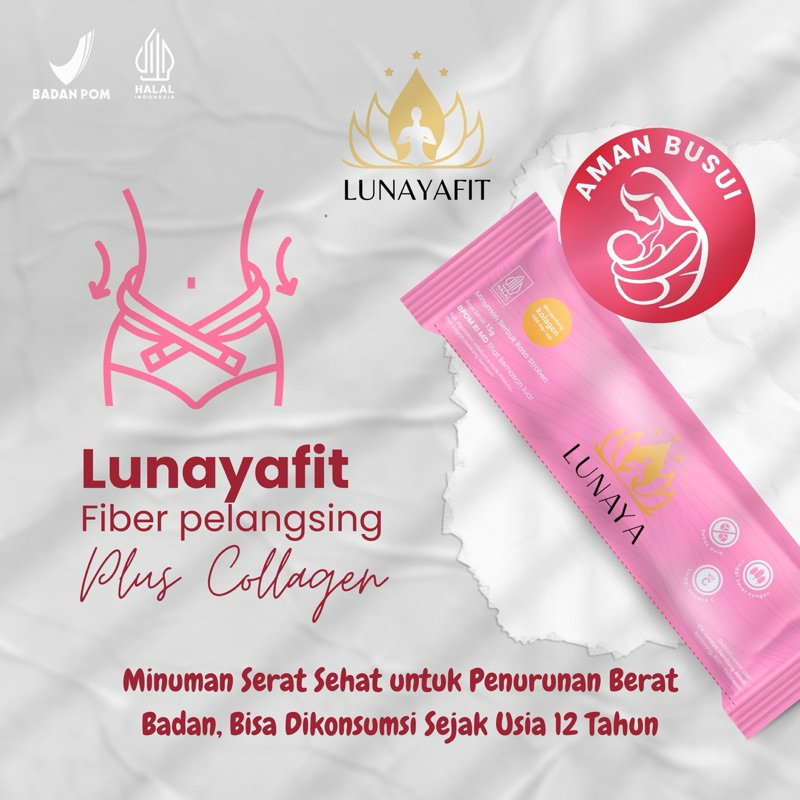 

Lunaya Fit Fiber pelangsing with colagen