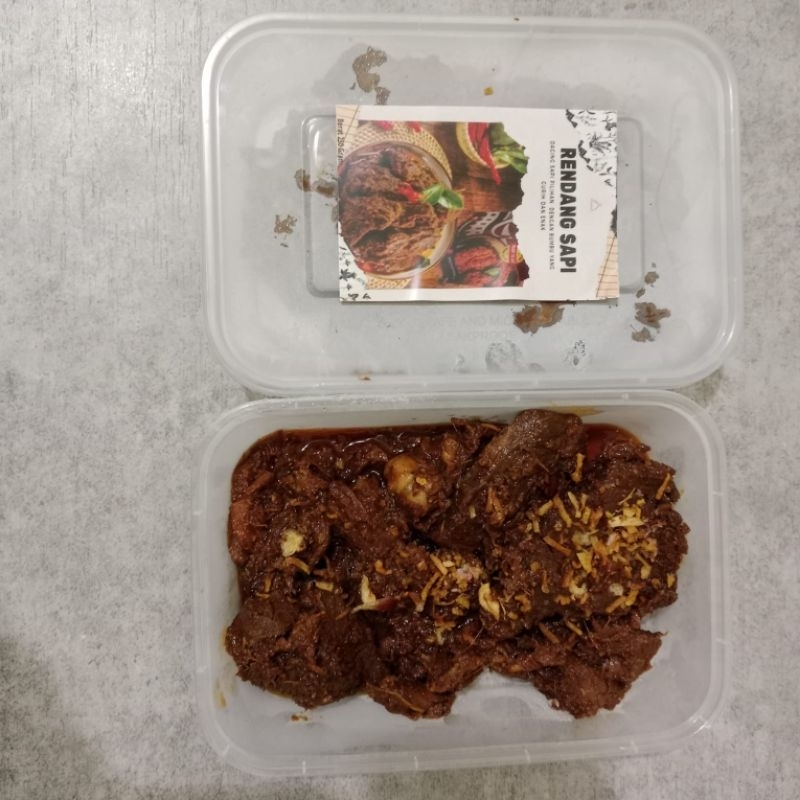 

Daging Sapi segar olahan (rendang) berat 250gr