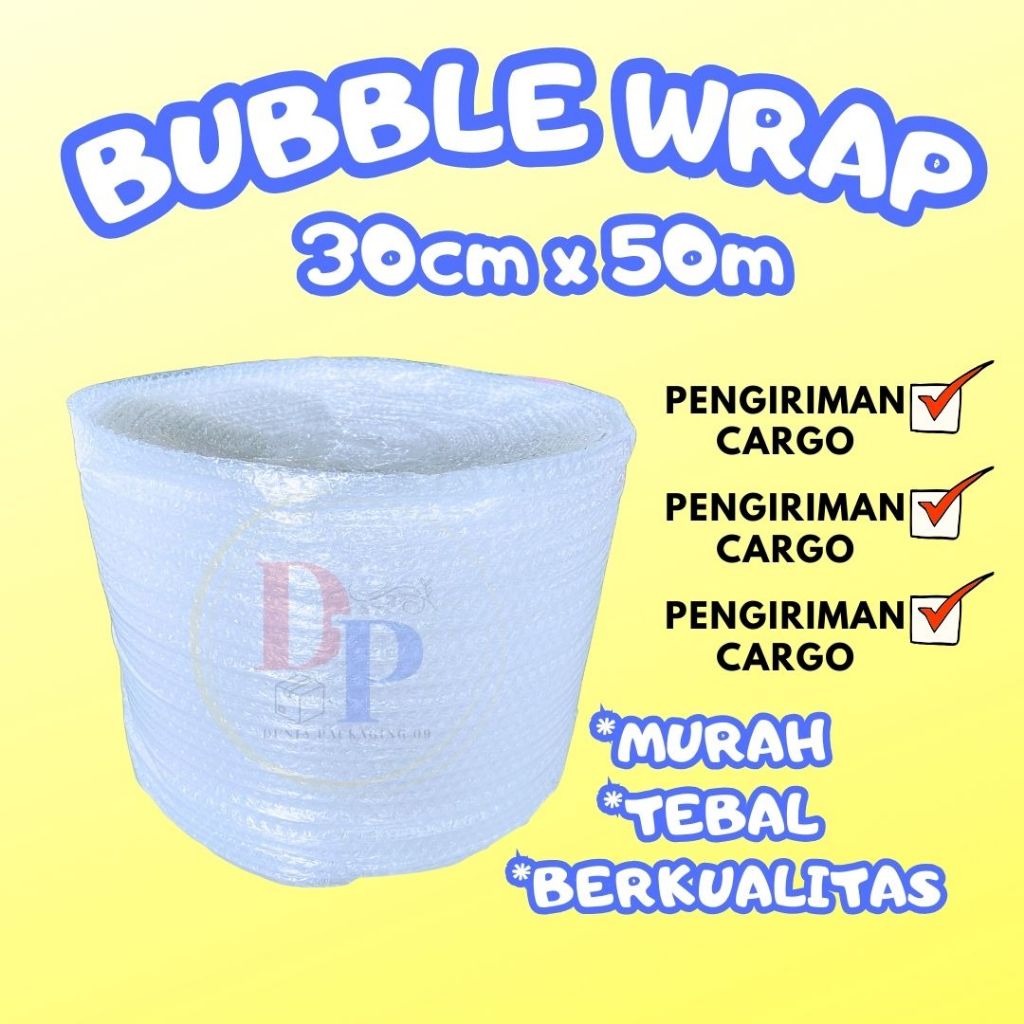 

Bubble Wrap PUTIH BENING 30cm x 50m / Bubble Wrap Packing Waterproof