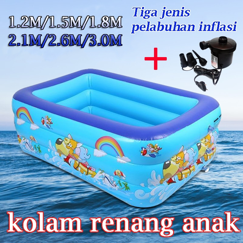 kolam Renang Anak Jumbo 3 Meters Pompa Lipat Murah Kolam Renang Bayi Kolam Renang Dewasa Keluarga In