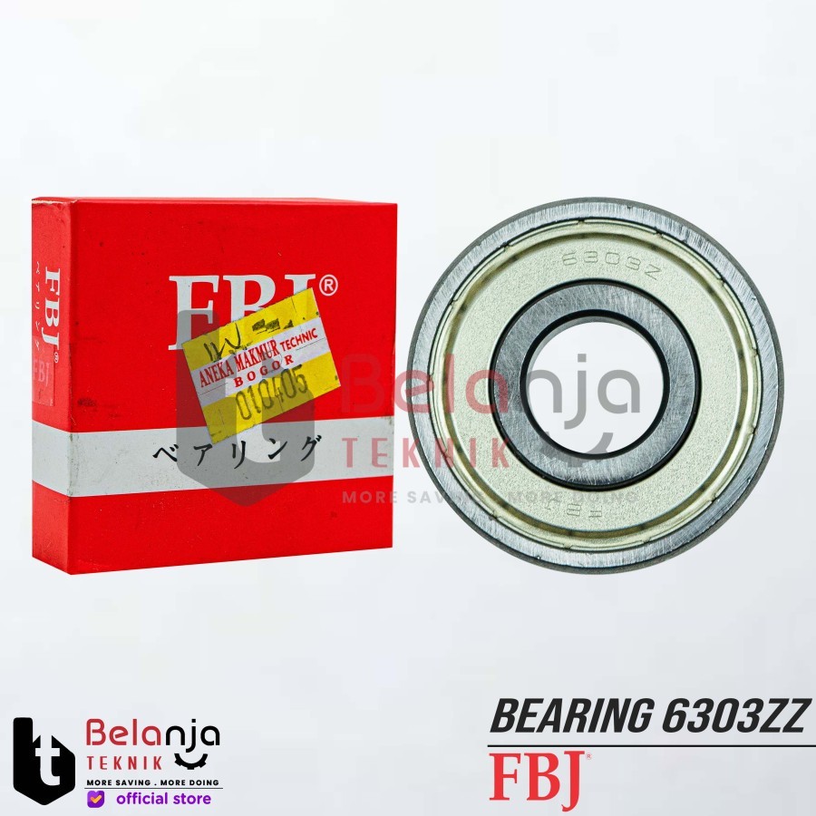 FBJ Bearing 6303ZZ Laher Ball Bearing Roda Bearing 6303 ZZ