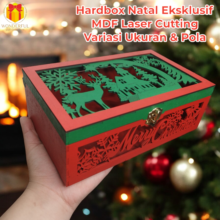 

Gift Box Natal / Christmas Hampers Hardbox / Box MDF Laser Cutting MDF.05