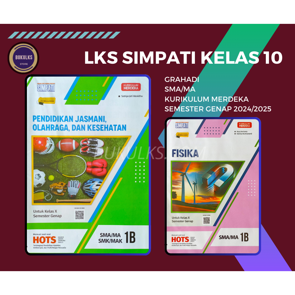 Buku LKS Simpati Hayati Grahadi SMA MA Kelas 10 Merdeka Genap 2024 2025