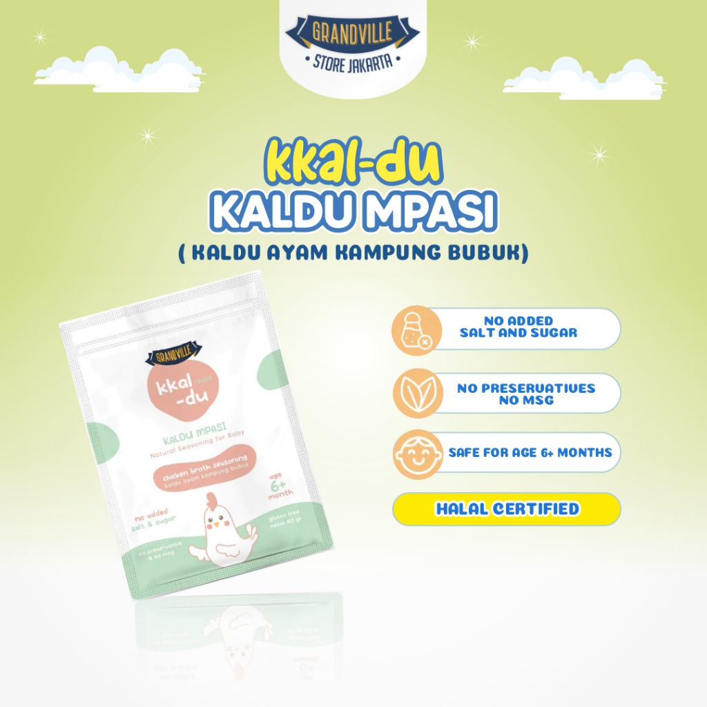 

Grandville Kaldu Ayam MPASI BB Booster Non MSG 40 gr Membantu Menambah Napsu Makan