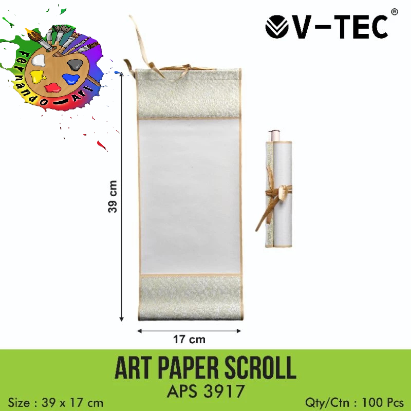

Art Paper Scroll APS 3917 / Scroll Kaligrafi / Kertas Kaligrafi Gulungan / Gua Zhou Kaligrafi