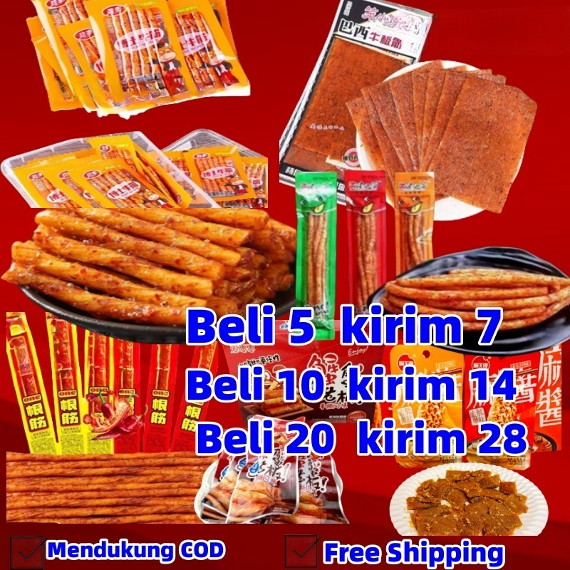 

(Halal) Berbagai pilihan makanan ringan pedas Impor, mudah dibawa Beli 5 kirim 7 Makanan