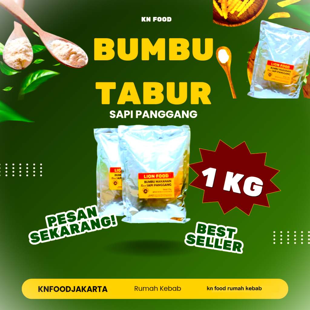 

LION FOOD BUMBU TABUR RASA SAPI PANGGANG KEMASAN 1 KG