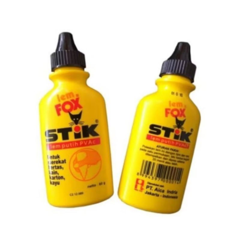 

Lem Fox Putih lem pvac Lem glue serbaguna 60ml