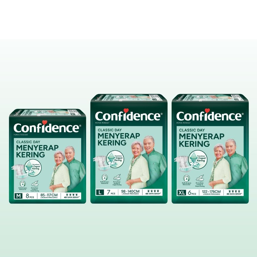 CONFIDENCE Classic Day Pampers Dewasa Ukuran M/L/XL