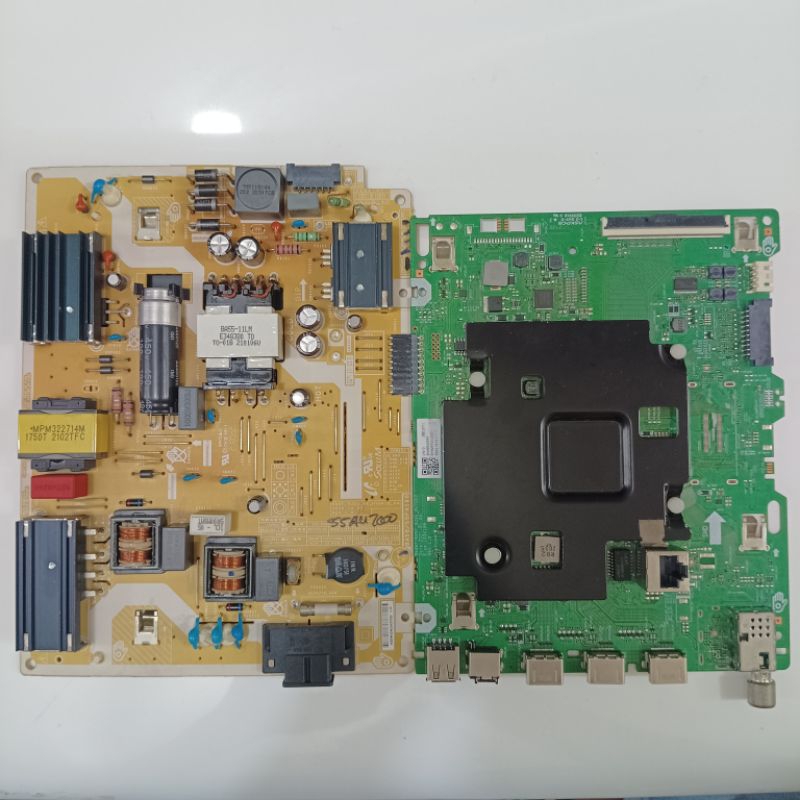 MIANBOARD PSU MESIN TV SAMSUNG LED SATU SET UA55AU7000K MB REGULATOR MESIN TV LED
