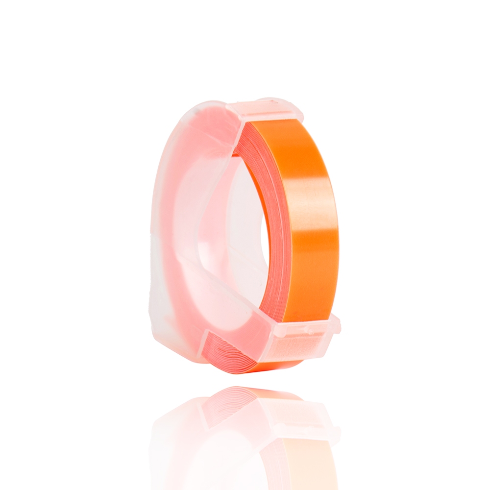 

Fluorescent orange Refill Tape Laber Maker merk Cidy emboss 9mm X 3m