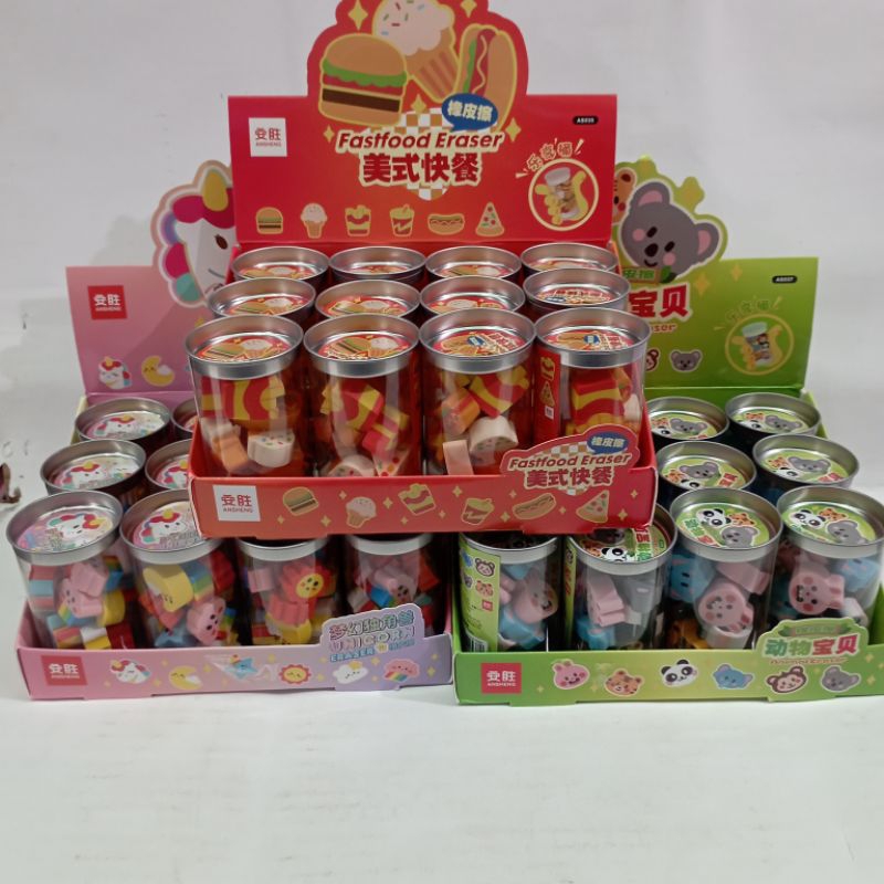 

HAPUSAN KALENG KARAKTER 12pcs / set