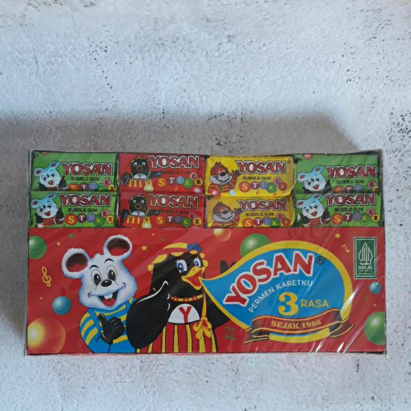 

Yosan Bubble Gum Stiker 1 pack isi 60 pcs