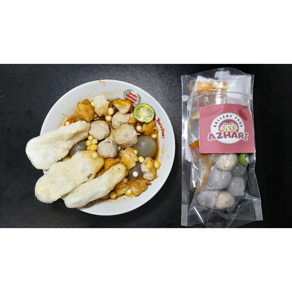 

Boci/Bakso/cilok pedas gurih makanan instan toping bakso krikil