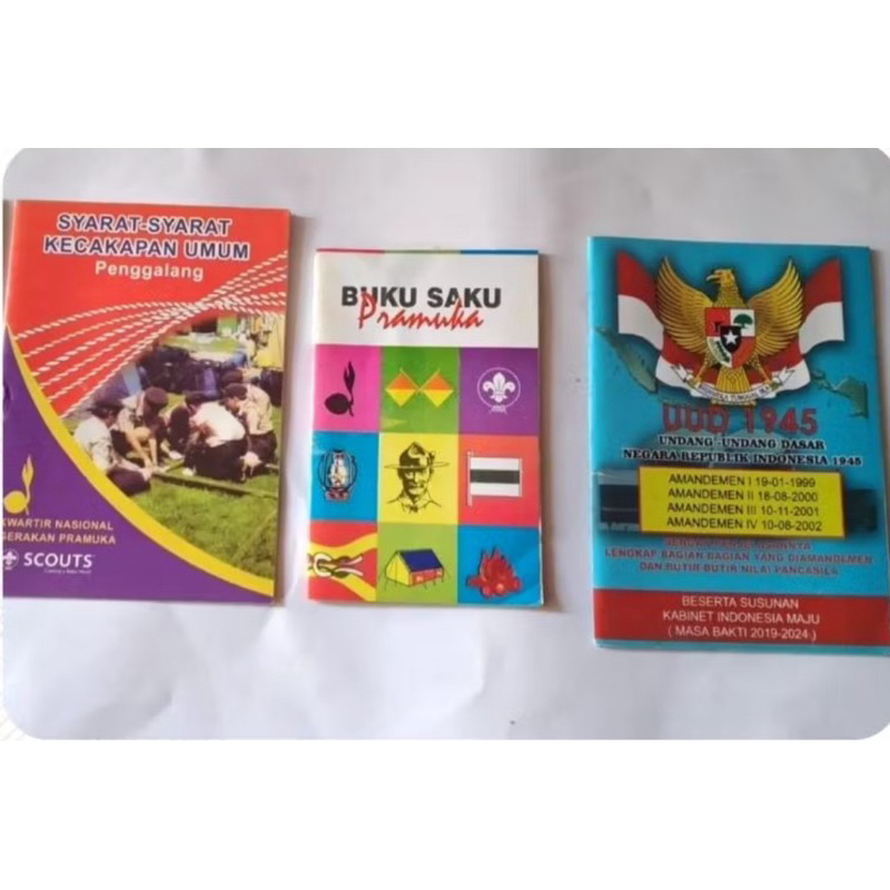 

Buku UUD 1945 Buku Saku Pramuka Buku SKU Penegak