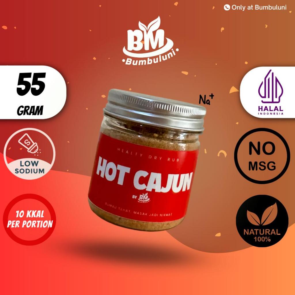

Bumbuluni Dry Rub Bumbu Marinasi Serba Guna Rendah Kalori dan Lemak 55gr [Cajun Spicy Seasoning]