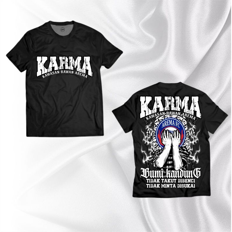 Kaos Netral Karma Kawasan Rawan Arema Bumi Kandung Claasy Store