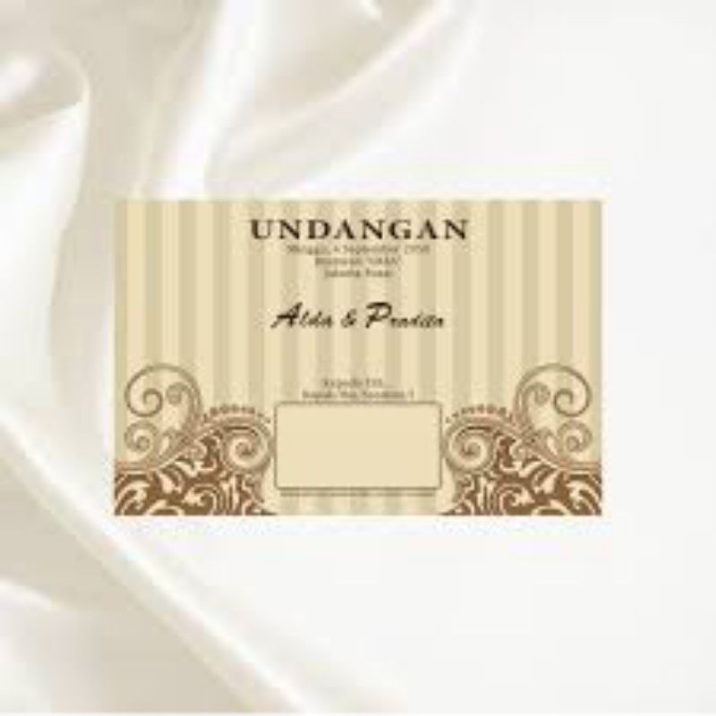 UNDANGAN 2212 ( FOIL : EMAS )