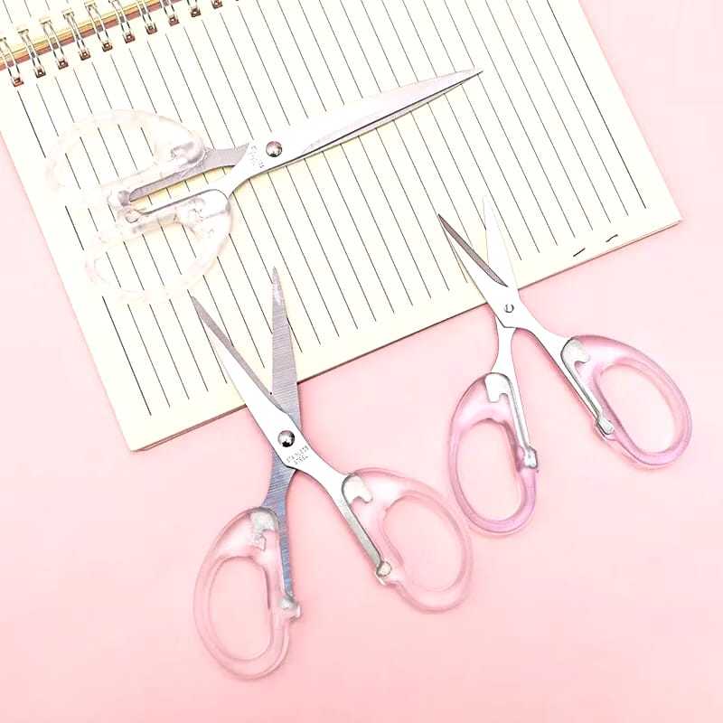 

AB90 Gunting Transparan Bening Multifungsi Ukuran 16cm Gunting Transparan Multifungsi Gunting Bening Aesthetic