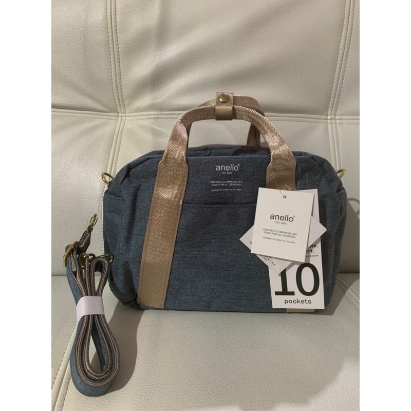 Anello High Density Heather Mini Boston Bag