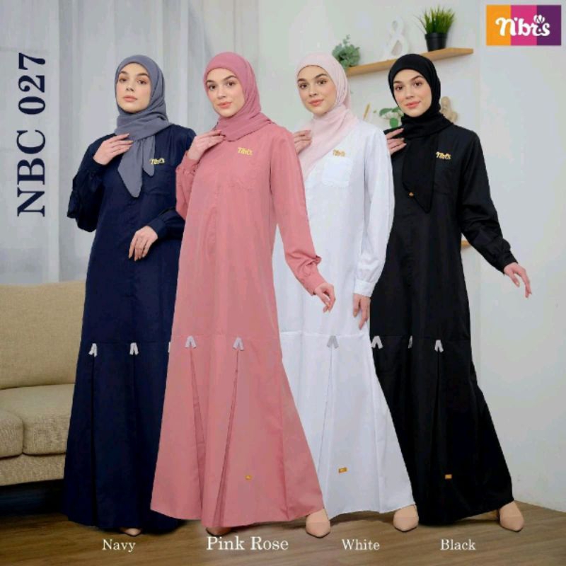 GAMIS NIBRAS POLOS NBC 027/BUSANA MUSLIM NIBRAS