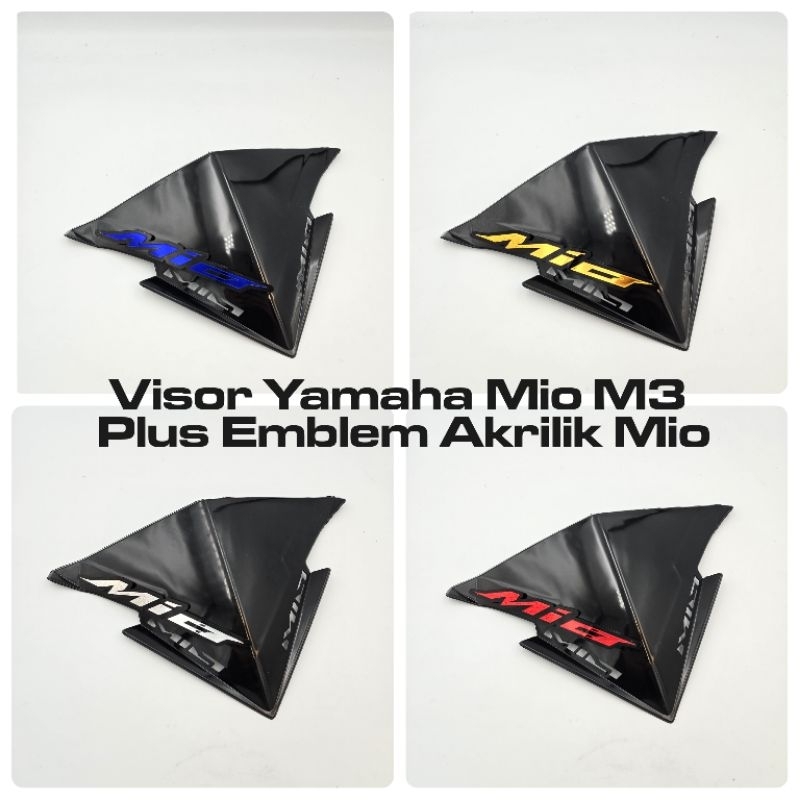 Visor Yamaha Mio M3 Plus Emblem Akrilik - Variasi Visor Motor Mio M3 Free Emblem Mio