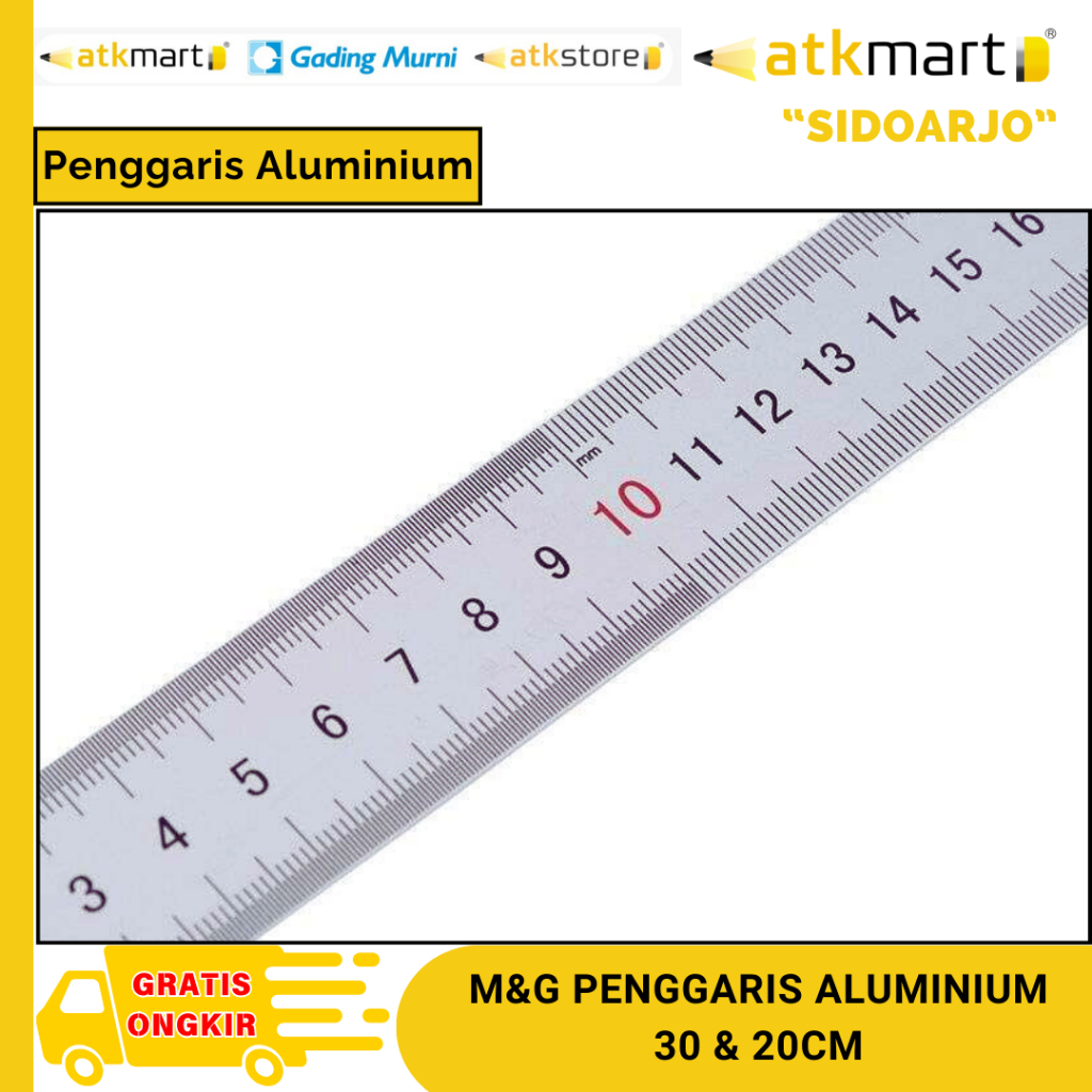 

M&G Penggaris Aluminium 30 CM & 20 CM