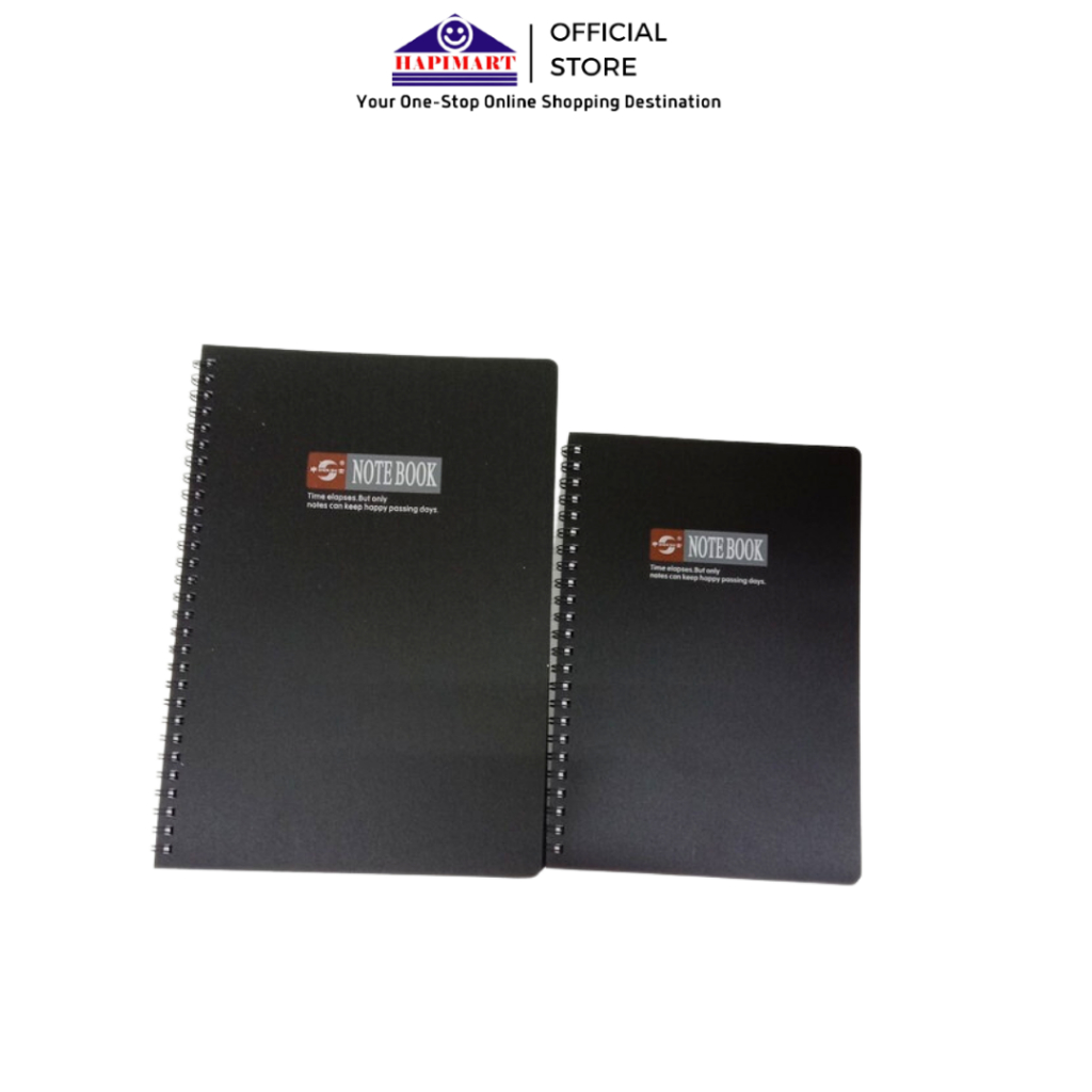 Buku Catatan Jurnal Diary Notebook Buku Tulis  Notebook Hard Cover Black  B5