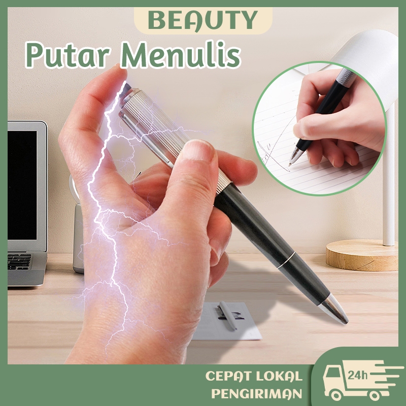 Mainan Prank Bolpoin Kejut Pulpen Setrum Prank Mainan Pulpen Listrik Electric Shocking Pen