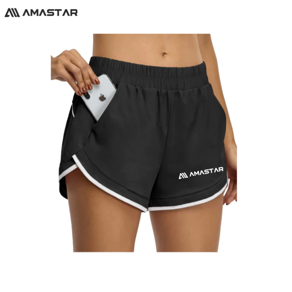 celana lari wanita perasut / celana running / celana pendek wanita