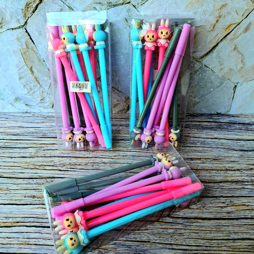 

[ISI 3-6-] PCS PULPEN GEL KARTUN LABUBU pop-mart LUCU IMUT KADO UNIK KOREA AESTHETIC