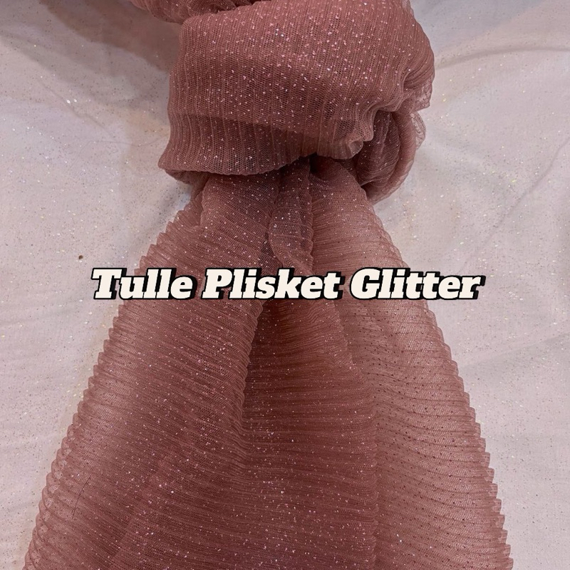 Tulle Plisket Glitter