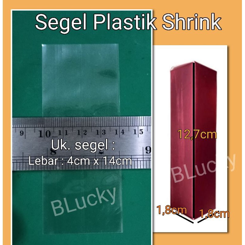 

100pcs Segel Plastik Shrink Lebar 4cmx14cm Bentuk Sarung untuk Box Parfum 10ml