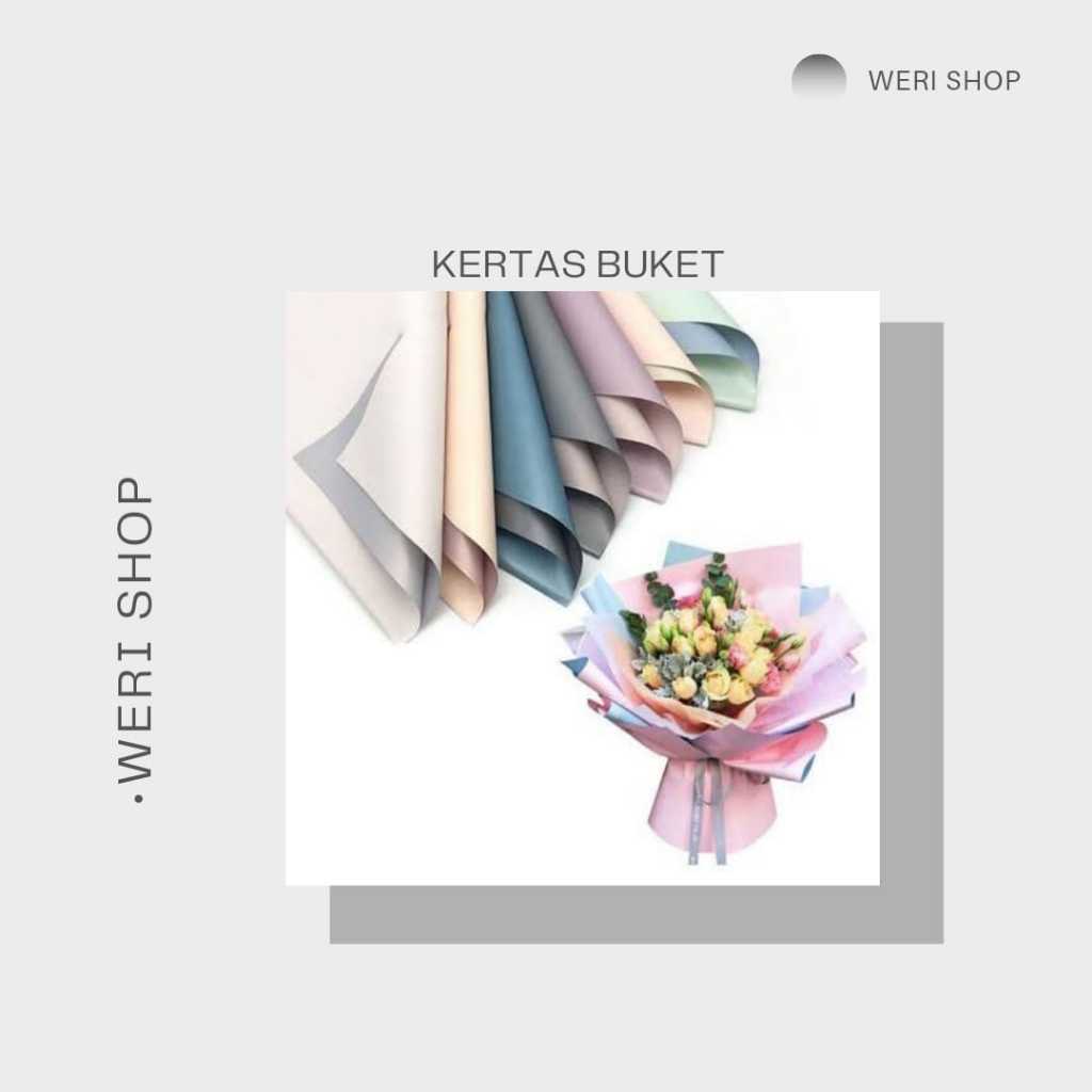 

KERTAS BUKET BUNGA BERKUALITAS (1 PAK ISI 20 PCS)