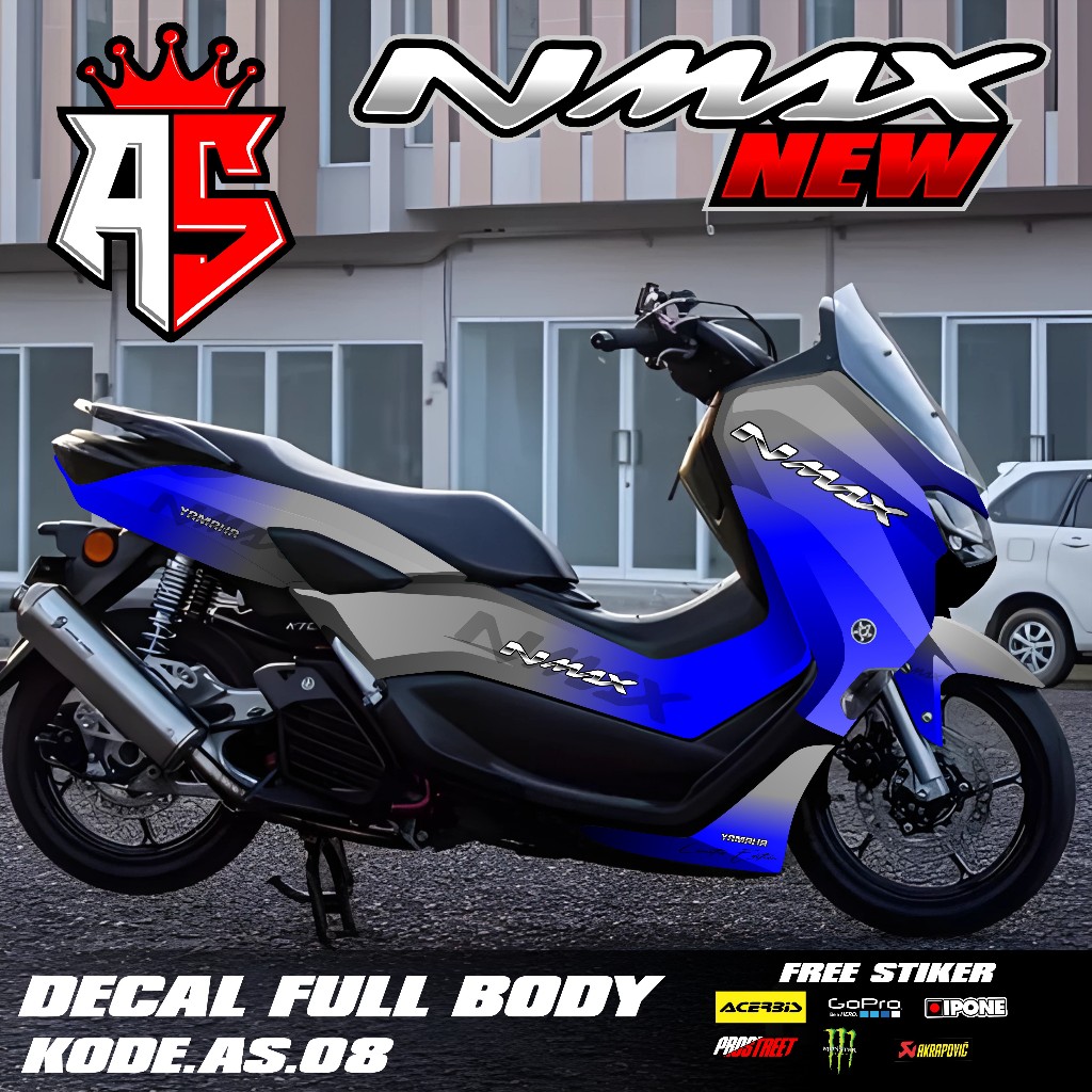 Decal Sticker FullBody Yamaha Nmax 155 New 2020 2021 2022 2023 2024 Sticker Decal Nmax New Desain Po