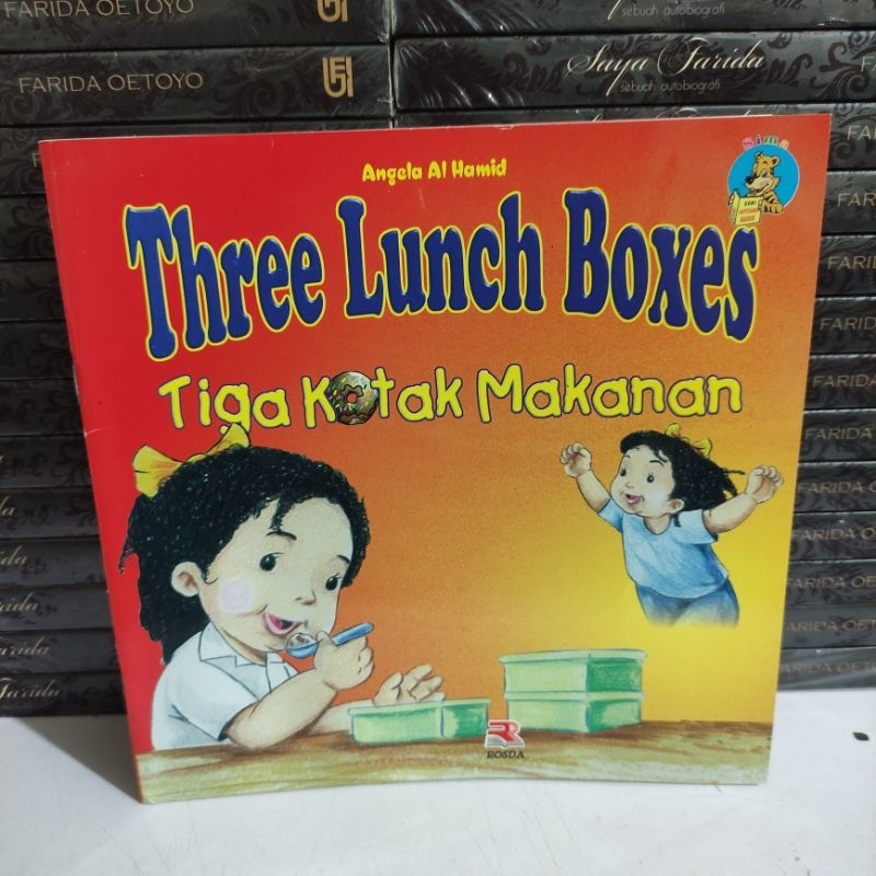 BUKU MURAH : THREE LUNCH BOXES TIGA KOTAK MAKANAN