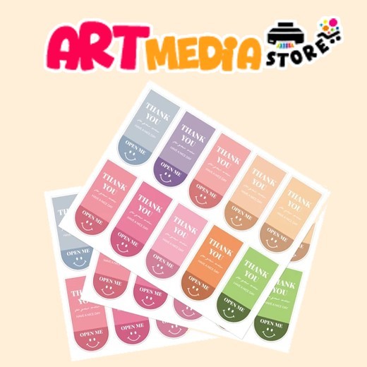 

63 Pcs Label Open Me Thank You Have A Nice Day