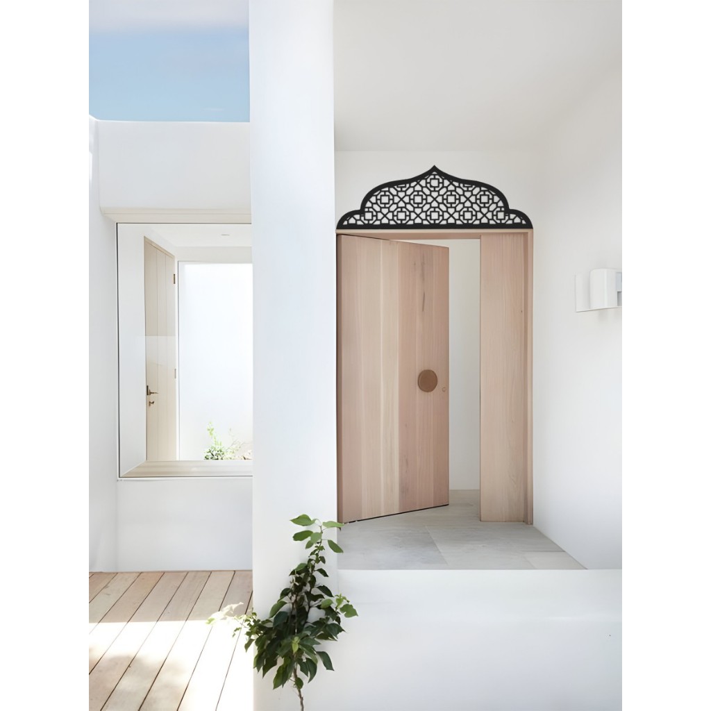 Hiasan Ornamen Pintu Mushola Rumah | Krawangan Pintu Mushola V3