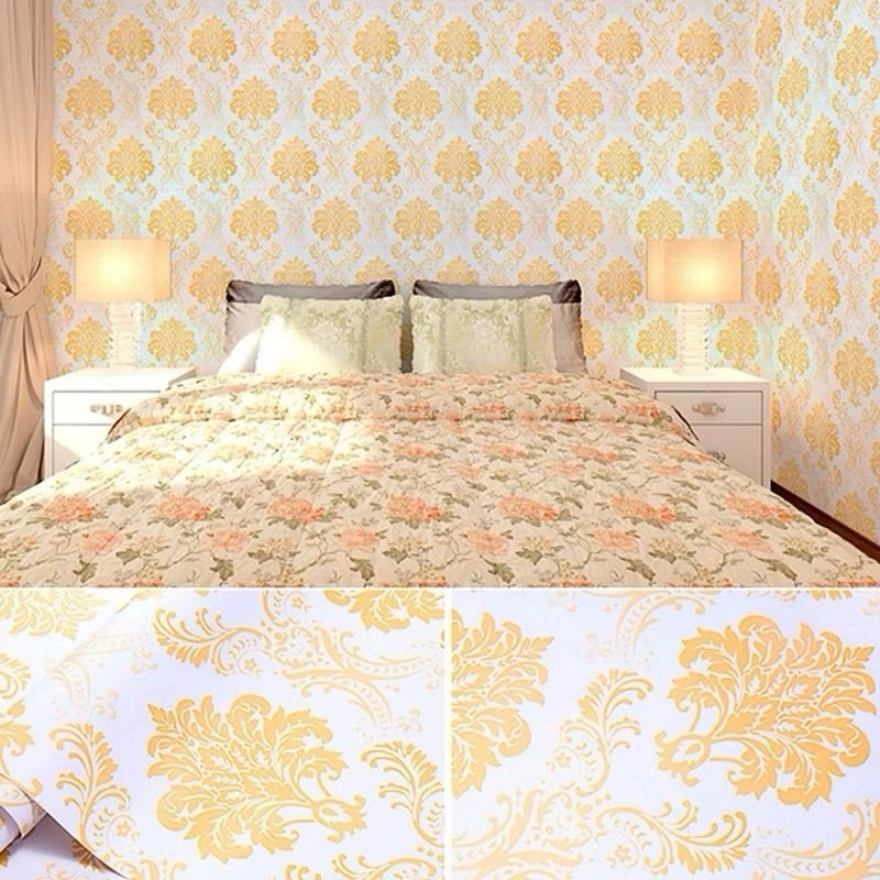 wallpaper dinding batik emas termurah dan elegan