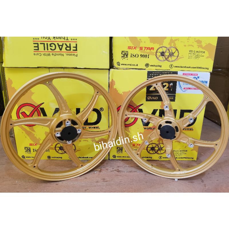 velg vnd six star ring17 160/160 dd sonic150,supra gtr 150,crf 150l
