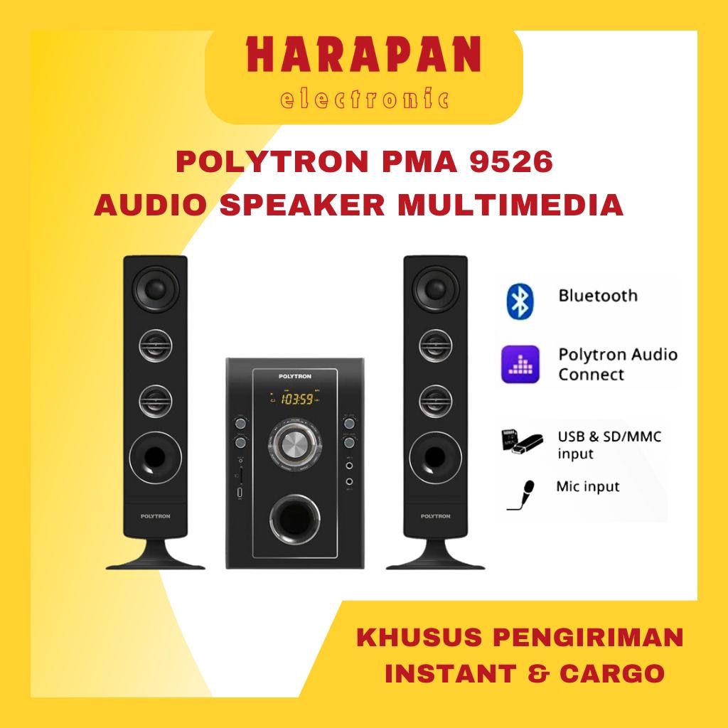 POLYTRON PMA 9526 MULTIMEDIA BLUETOOTH SPEAKER RADIO / POLITRON PMA9526 GARANSI RESMI