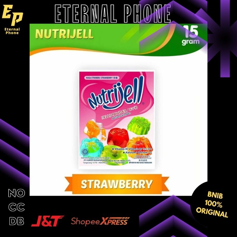 

Nutrijell Agar-agar Varian Strawberry 15 gr