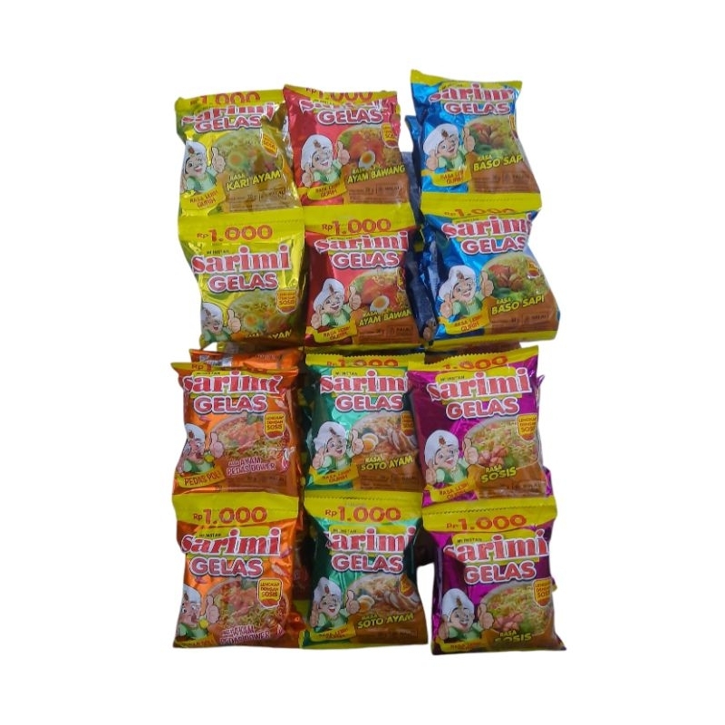 

Sarimi Gelas Renceng (1 renceng isi 10) 30gr@pcs